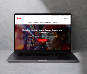 abb website - mockup