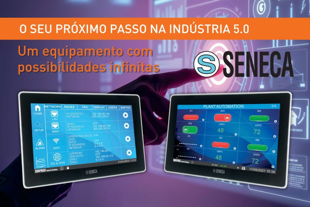 Seneca HMI multifunções gateway PLC