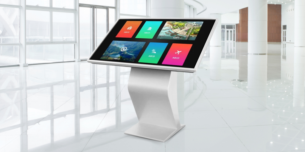 quiosque interativo para uma experiência dinamica na apresentação de informação em lojas, centros comerciais ou empresas
