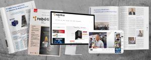 Colagem de revistas, websites e publicações com notícias e reportagens sobre a Prosistav e as suas soluções para a indústria.
