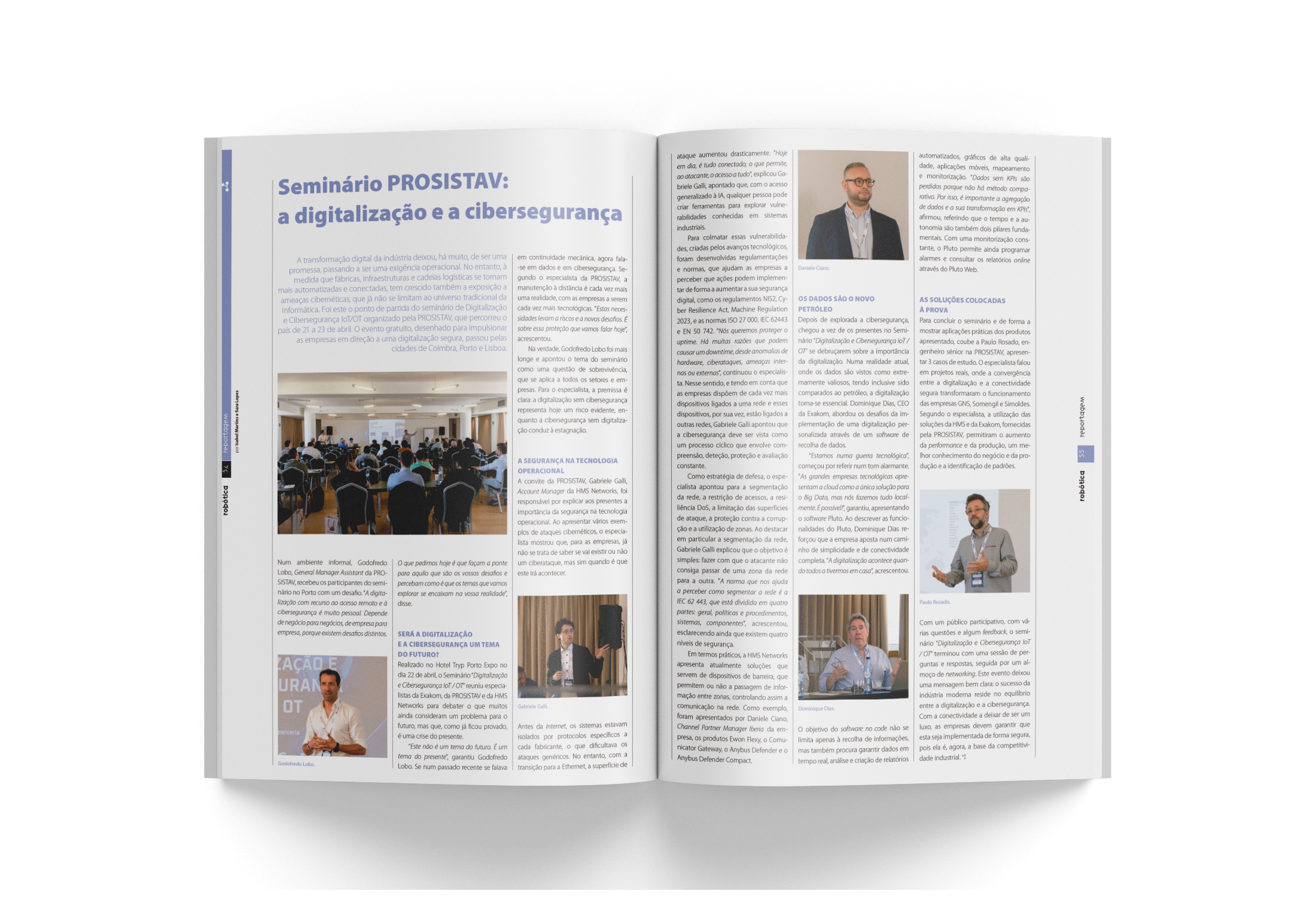 Revista Robótica destaca Seminário Prosistav sobre Digitalização e Cibersegurança