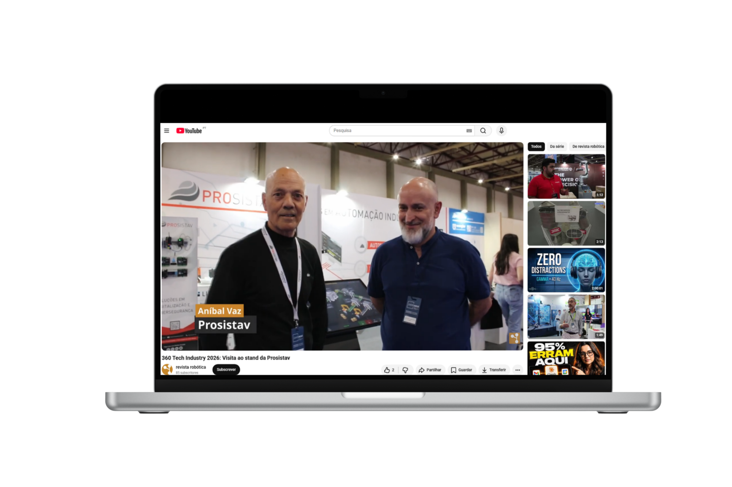 Video de entrevista Prosistav pela Robótica na 360 Tech Industry Porto